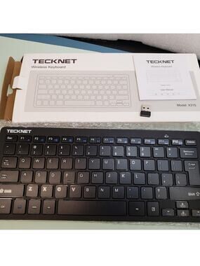 Wireless Keyboard. Tecknet X315. Black 2.4GHz Slim